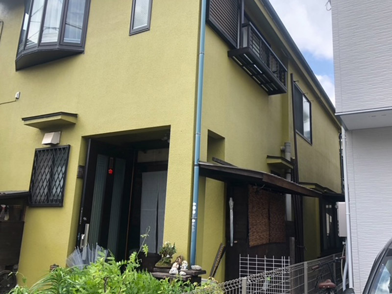 外壁工事施工前２